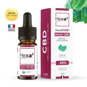 Huile CBD 20% Broad Spectrum Menthe 10ml Hexa3