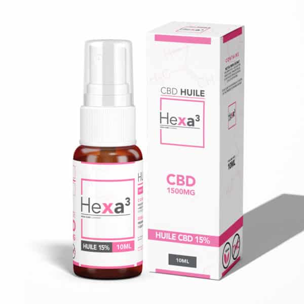 Huile CBD 15% 10ml spray hexa3