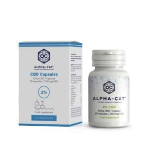 Boite 20 Capsules 2% CBD à spectre large AlphaCat