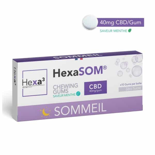 Chewing-gums CBD Sommeil Hexa3