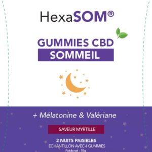 Echantillon gummies CBD Sommeil HexaSOm