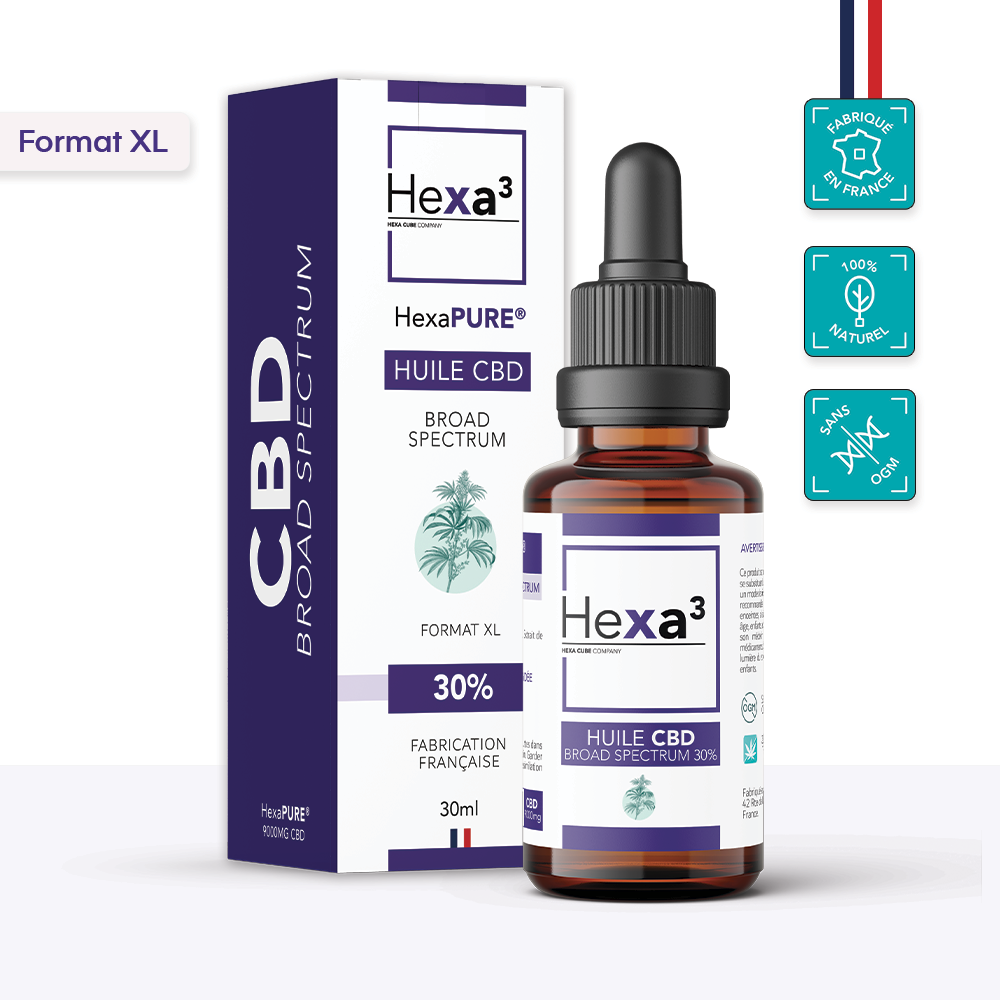 Huile CBD 30% Broad Spectrum 9000mg 30ml