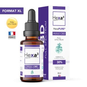 Huile CBD 30% Full Spectrum MCT bio 30ml HexaPURE® Hexa3