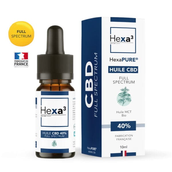 Huile CBD 40% Full Spectrum 10ml Hexa3