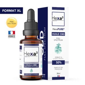 Huile CBD 50% Full Spectrum 30ml Hexa3
