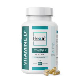 Vitamine D 2000 UI Calcium gélules fiche produit Hexa3