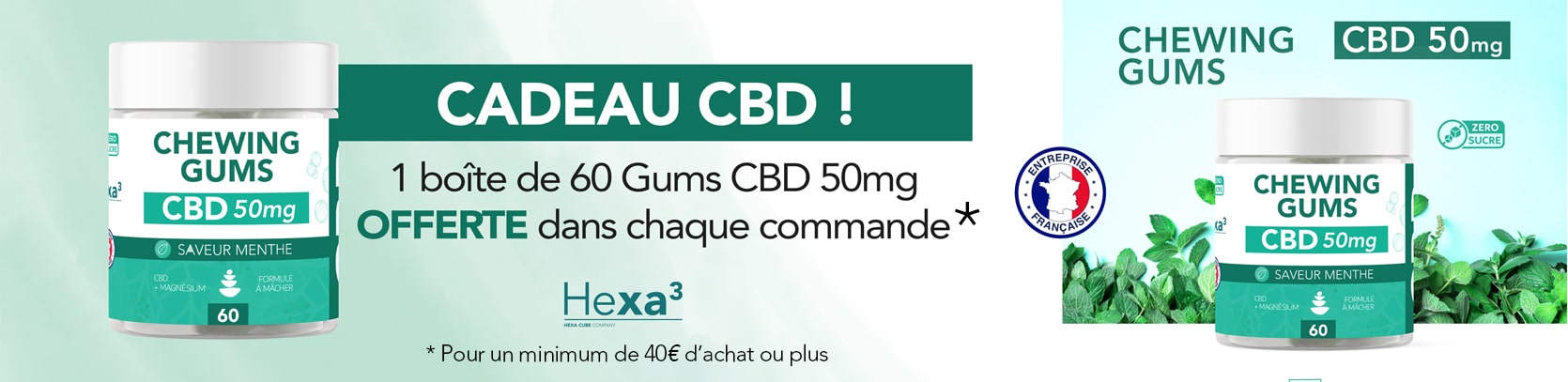 promotion cbd chewing-gums CBD offerts dans chaque commande