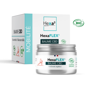 Baume Musculaire CBD Bio HexaFlex Hexa3