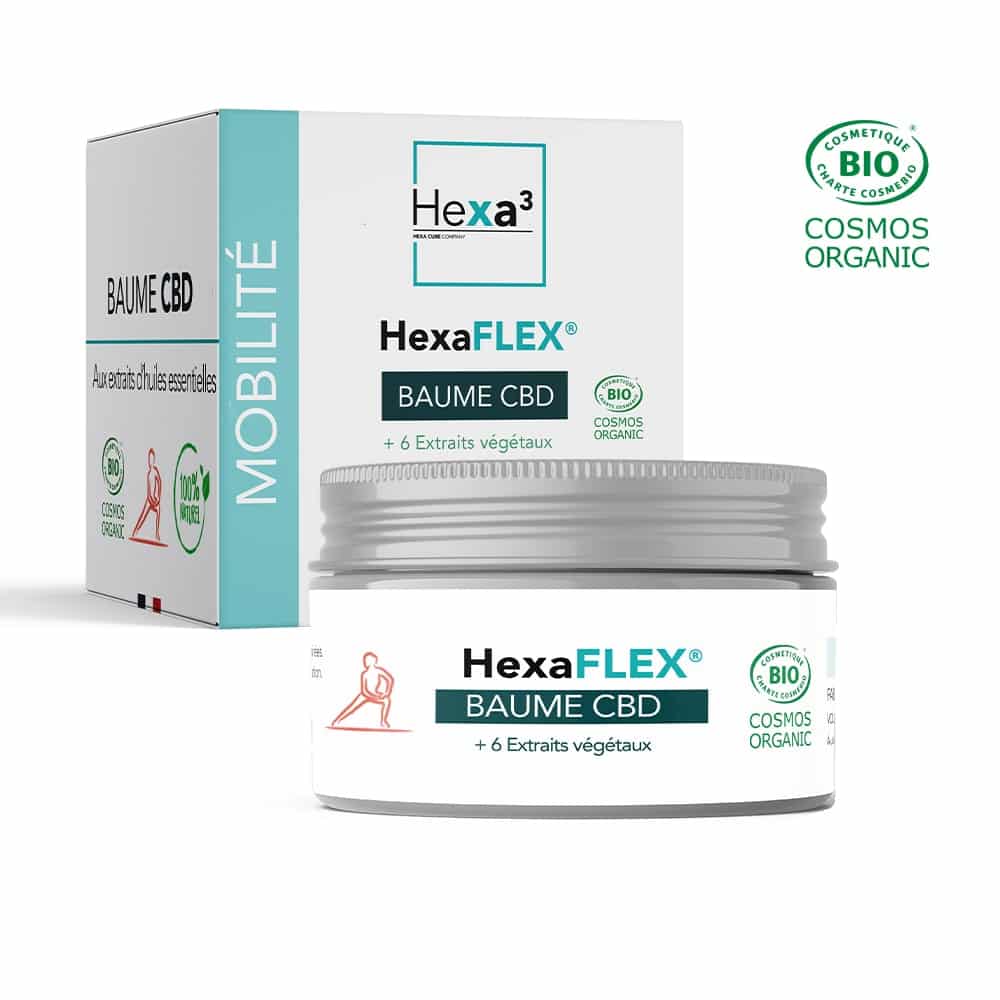 Baume Musculaire CBD Bio HexaFlex Hexa3