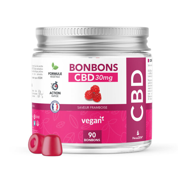 gummies CBD vegan bonbons CBD vegan 30mg Hexa3